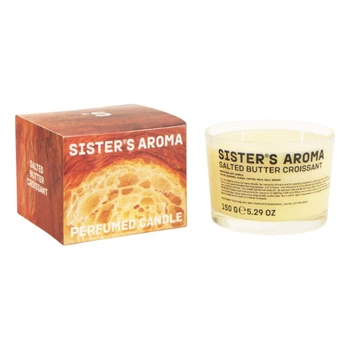 Свічка ароматична SISTERS AROMA Круасан з маслом 150 г (4820227785438)