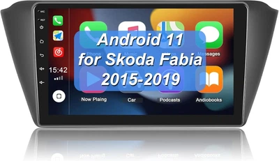 Штатная автомагнитола CAMECHO для VW Skoda Fabia 2015-2019/9" / Сенсорная / 1/16Гб / Android 11 / Apple CarPlay / Android Auto / Bluetooth / WI-FI / GPS / USB Б/В
