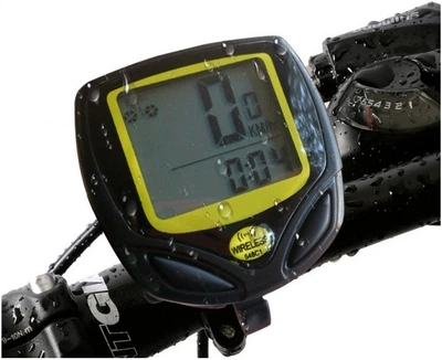 Беспроводной влагостойкий велокомпьютер спидометр SunDing SD548C (на 14 функций) Black