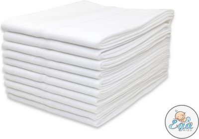 Пелюшки тетрові Ega Kids 60 × 80 см білі 10 шт (5907810512141)