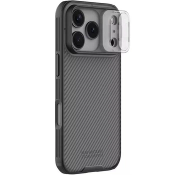 Чехол на Apple iPhone 17 Pro Max / для айфон 17 про макс карбон Transparent black
