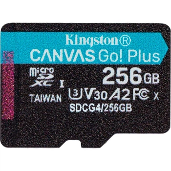 Карта памъяти Kingston microSD 256GB C10 UHS-I U3 A2 V30 R200/W160MB/s