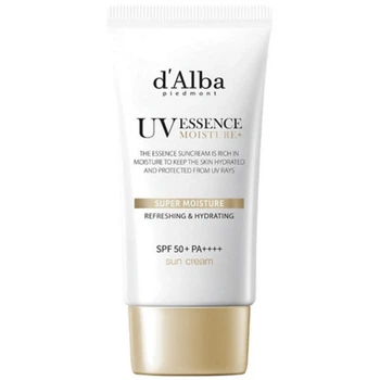 Веганский суперувлажняющий солнцезащитный крем SPF 50+ PA++++ D'ALBA Super Moisture Essence Sun Cream 50 мл (8809971482226)