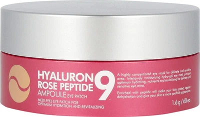 Многофункциональные патчи с пептидами и розой Medi-Peel Hyaluron Rose Peptide 9 Ampoule Eye Patch 60 шт.