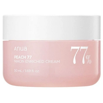 Легкий увлажняющий крем для обезвоженной кожи с экстрактом персика Anua Peach 77% Niacin Enriched Cream 50 мл (8809640734373)