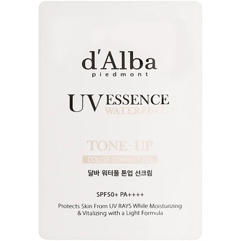 Легкий солнцезащитный крем с корректирующими свойствами D'Alba Waterfull Tone-Up Sun Cream Purple Correcting 3 мл (8809676153308)
