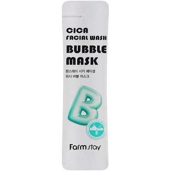 Бульбашкова маска для обличчя з центелою FarmStay Cica Facial Wash Bubble Mask 5 мл (8809136715268)