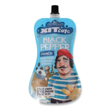 Соус Приправка Хіт соус French Black pepper з чорним перцем та молочними вершками 180 г