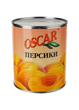Персики половинки в сиропі Oscar 850 г