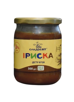 Продукт згущений Сладосвіт з молоком варений 8% Іриска 500 г