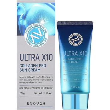 Сонцезахисний крем для обличчя Enough Ultra X10 Collagen Pro Sun Cream SPF 50+/PA ++++ 50 мл (8809726960399)