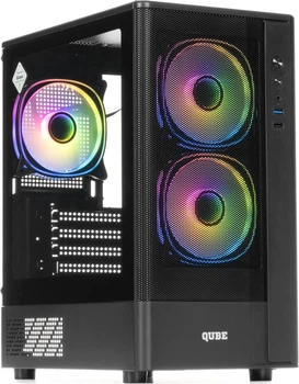 Корпус QUBE GEON ARGB Black (GEON_GBNU3)