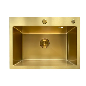 Мойка Mixxus MH5843 Micro Decor Brushed Gold (3.0/0.8) из нержавеющей стали (цвет матовое золото) (MI8218)