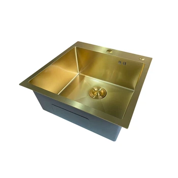 5050 MICRO DECOR BRUSHED GOLD (3.0/0.8) Мийка з нержавіючої сталі (Колір матове золото)