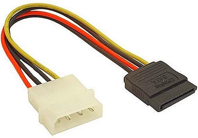 Кабель питания Atcom Molex 4 pin - SATA power 0.1 м