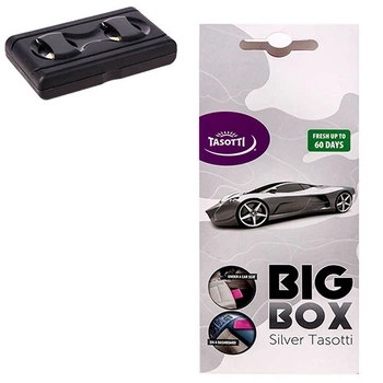 Ароматизатор під сидіння Tasotti / "Big box" - 58g / Silver tasotti