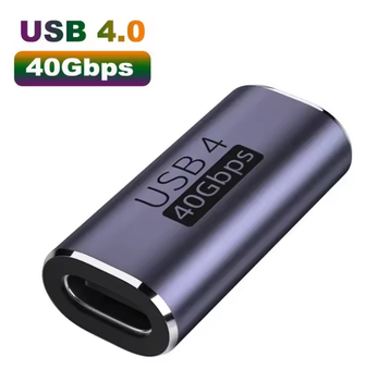Переходник адаптер Type-C мама - Type-C мама USB4 40Gbps Type-C Female to Female коннектор