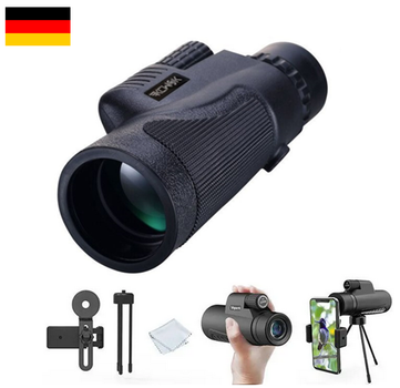 Мощный монокуляр 12X50 QiuGog CF50 + держатель для телефона + штатив тренога. Объектив телескоп для телефона