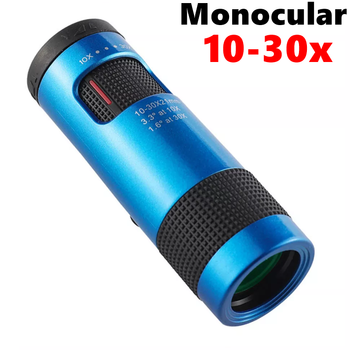 Компактный мощный монокуляр Monocular 10-30x21 подзорная труба. Объектив телескоп для охоты и рыбалки CV1B