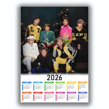 Календарь настенный Bts Бтс Bangtan Boys 42х29 см (data_0031)