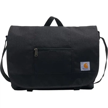Велика сумка через плече Carhatt Parcel Bag чорна.