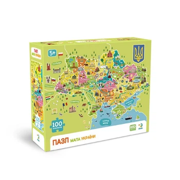 Пазл DoDo Мапа України 100 елементів 28х39см (DoDo_Map of Ukraine 39)