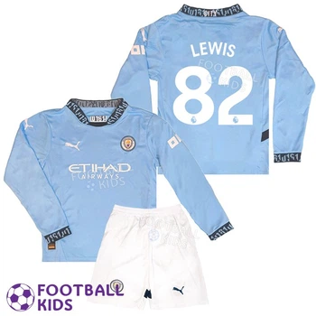 Дитяча футбольна форма LEWIS 82 Манчестер Сіті 2025 Home Long Sleeve 125-135 см (set3650-127181-4)