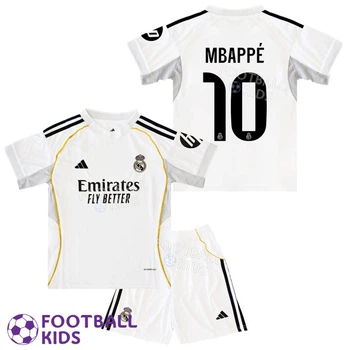 Детская футбольная форма MBAPPÉ 10 Реал Мадрид 2025-2026 Home 135-145 см (set4404-128669-4)