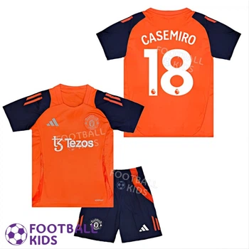 Дитяча футбольна форма CASEMIRO 18 Манчестер Юнайтед 2024-2025 Training Orange 145-155 см (set36281-126313-4)