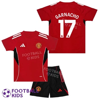 Детская футбольная форма GARNACHO 17 Манчестер Юнайтед 2025-2026 Training Red 145-155 см (set4420-129061-4)