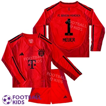 Форма вратарская NEUER 1 Бавария Мюнхен с длинным рукавом 2025 Home 125-135 см (set3648-131741-4)