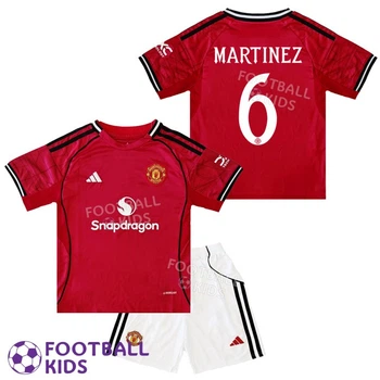 Дитяча футбольна форма MARTINEZ 6 Манчестер Юнайтед 2025-2026 Home 125-135 см (set4410-128754-4)