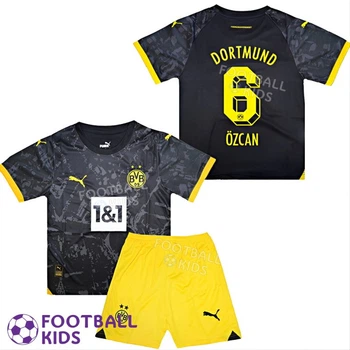 Дитяча футбольна форма ÖZCAN 6 Боруссія Дортмунд 2023-2024 Away 125-135 см (set3463-122089-4)