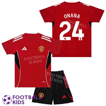 Дитяча футбольна форма ONANA 24 Манчестер Юнайтед 2026 Training Red 145-155 см (set44201-129090-4)