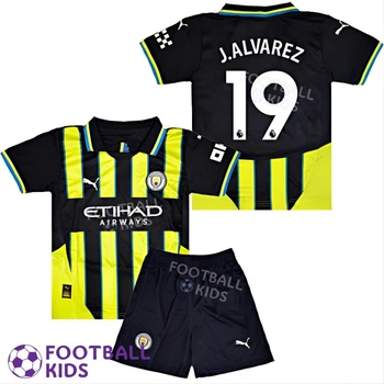 Дитяча футбольна форма J.ÁLVAREZ 19 Манчестер Сіті 2025 Away 155-165 см (set36011-125305-4)