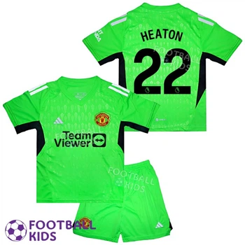 Детская футбольная форма HEATON 22 Манчестер Юнайтед 2024 Goalkeeper Green 135-145 см (set34421-131306-4)