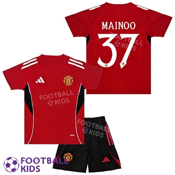 Дитяча футбольна форма MAINOO 37 Манчестер Юнайтед 2025-2026 Training Red 145-155 см (set4420-129075-4)