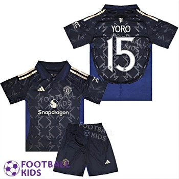Дитяча футбольна форма YORO 15 Манчестер Юнайтед 2025 Away 135-145 см (set3606-127973-4)