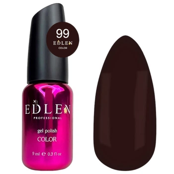 Гель-лак Edlen Color 099 молочний шоколад, 9 мл