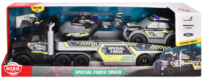 Zestaw pojazdów ratunkowych Simba Ciężarówka, helikopter i samochód policyjny (4006333093401)