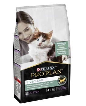 Сухой корм для котят Purina Pro Plan LiveClear Kitten Turkey с индейкой 1.4 кг