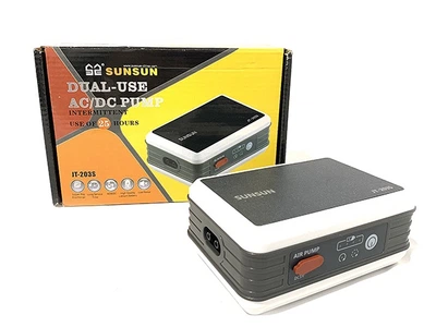Компресор Sunsun JT-203S на акумуляторі двоканальний