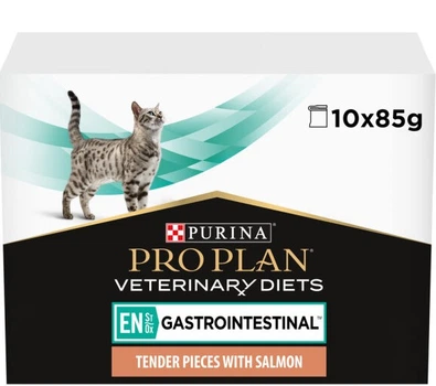 Влажный корм для котов при заболеваниях желудочно-кишечного тракта Purina Pro Plan Veterinary Diets EN - Gastrointestinal Feline 10 шт по 85 г (лосось)
