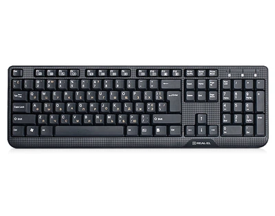 Клавиатура REAL-EL Standard 500 USB черная (Refurbished)