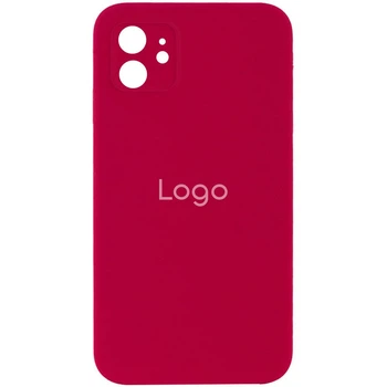 Чохол Silicone Case Square Full Camera для iPhone 11 Колір 37.Rose Red