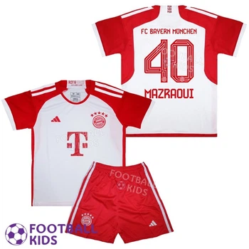 Детская футбольная форма MAZRAOUI 40 Бавария Мюнхен 2023-2024 Home 145-155 см (set3423-122072-4)