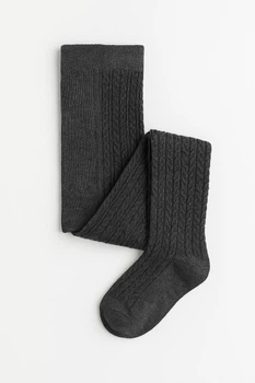 Колготки H&M 868578П 50-56см темно-сірий вязка