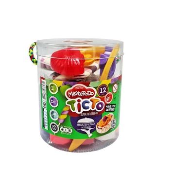 Набор креативного творчества "Тесто для лепки "Master Do" туба 12 цветов 1TMD-01-06