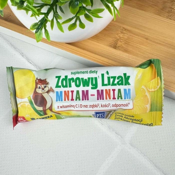Льодяник Zdrowy Lizak Mniam Mniam з ксилітом лимон 1 шт