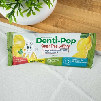 Льодяник Denti Pop без цукру з ксилітом (лимон) 1 шт